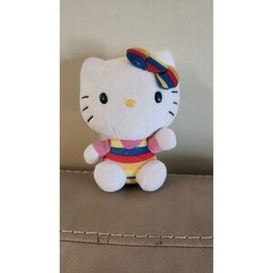 Ty Beanie Babies Sanrio RAINBOW Hello Kitty 6"